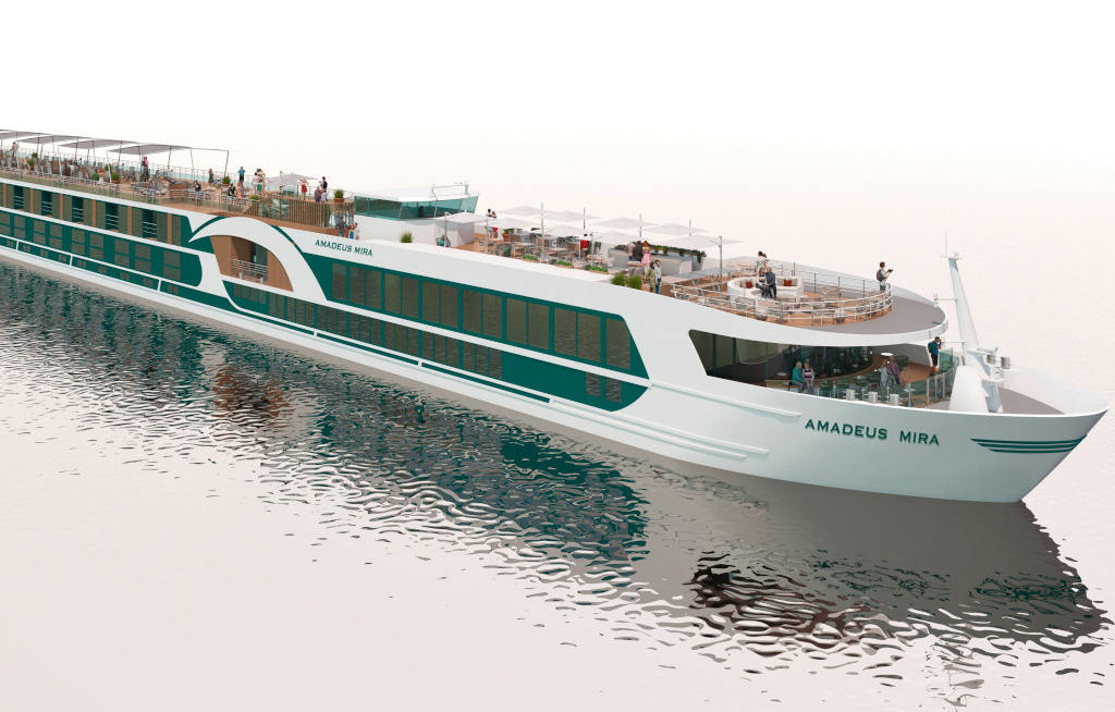 Neues Flussschiff Amadeus Mira startet 2027 mit Hybridantrieb