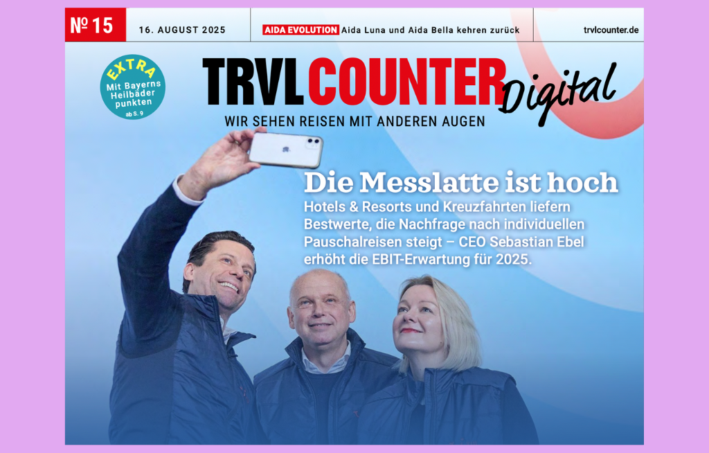 TRVL Counter DIGITAL Nr. 15 vom 17. August 2025
