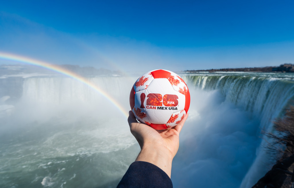 Niagarafälle werden zur rauschenden WM-Fan-Zone