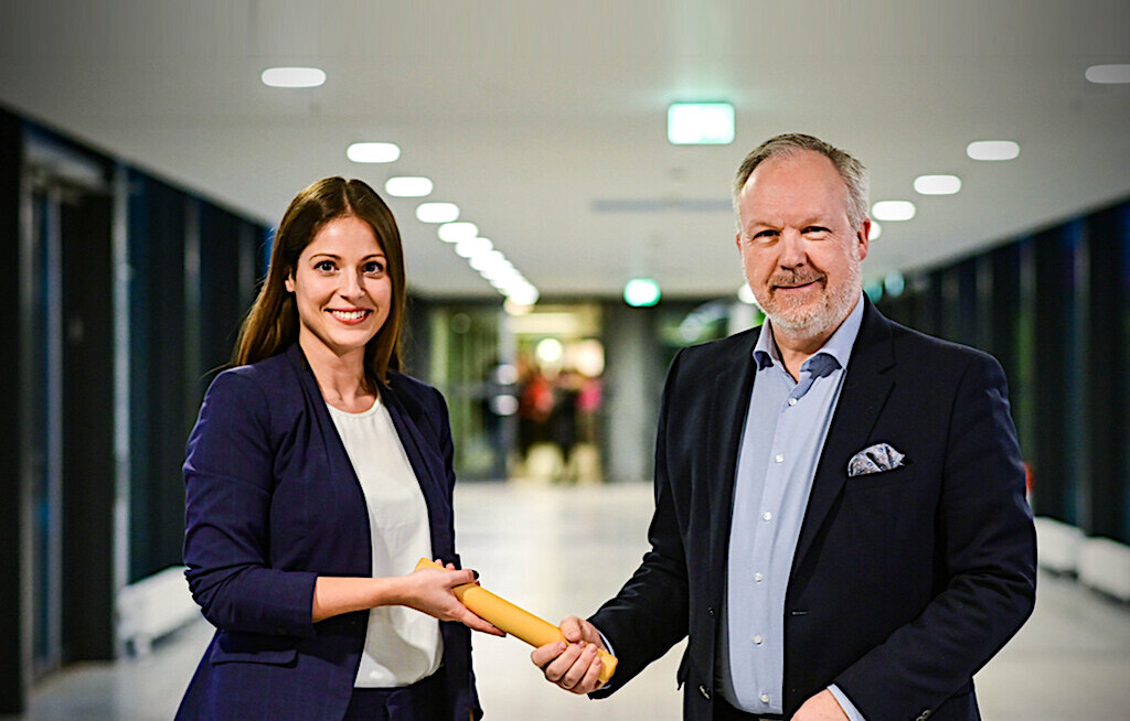 Staffelübergabe bei der ITB-Führung
