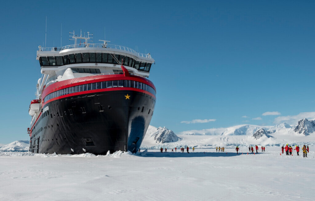 Hurtigruten informiert über die Antarktis