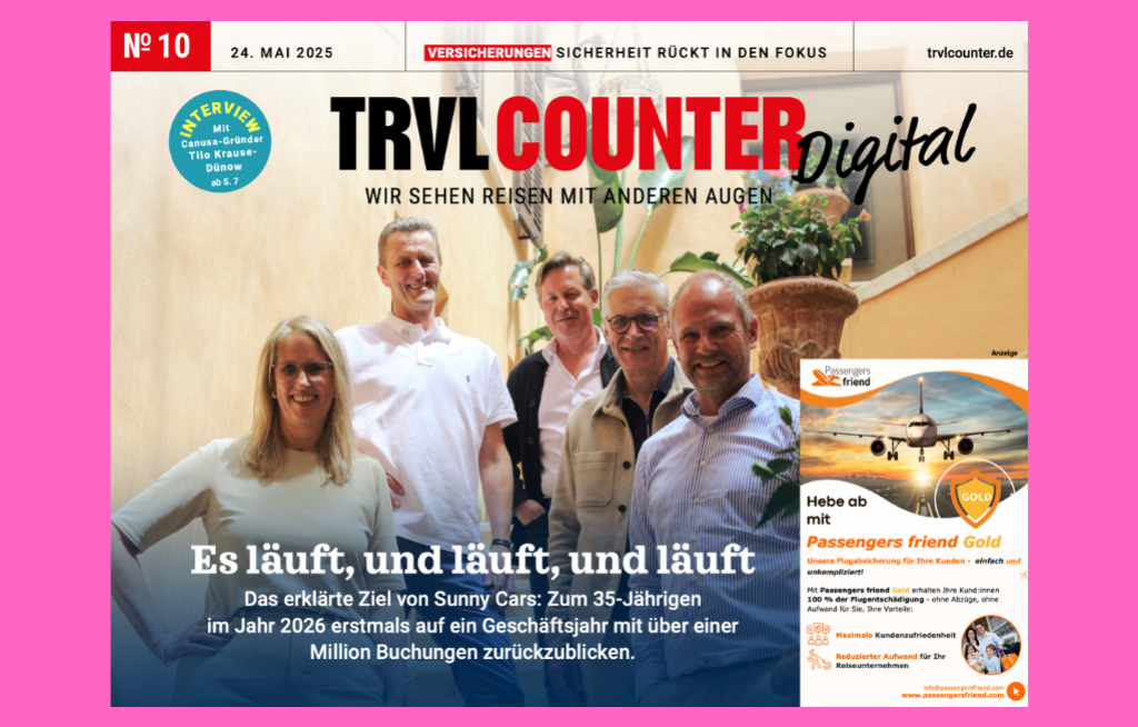 TRVL Counter DIGITAL Nr. 10 vom 24. Mai 2025