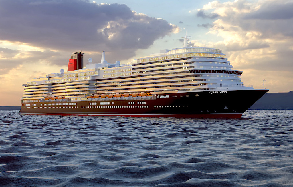 Cunard tauft die Queen Anne in Liverpool