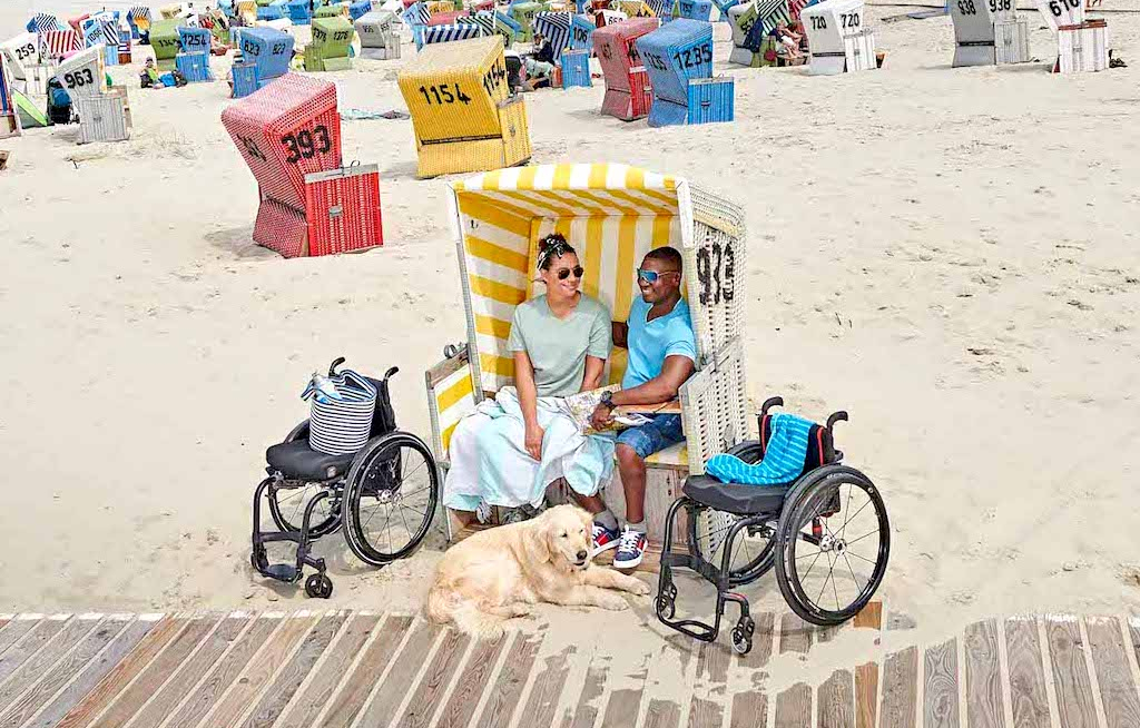 Mit dem Rollstuhl an den Strand