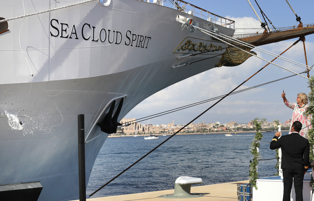 Die Sea Cloud Spirit ist getauft