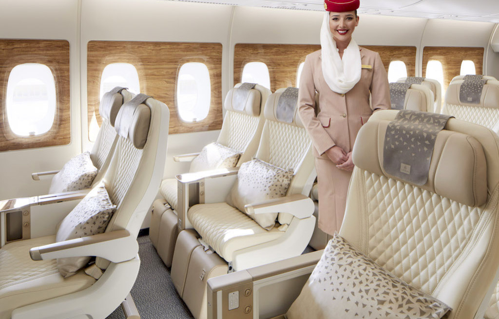 Emirates führt Premium Eco in Frankfurt ein