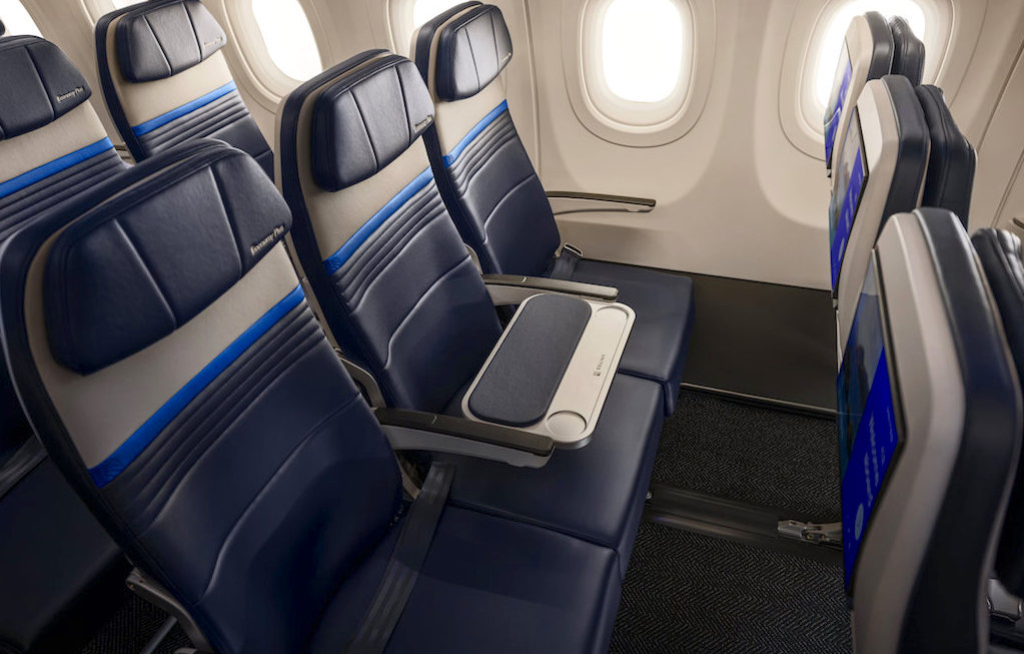 United Airlines mit neuem Sitzkonzept in der Economy Plus