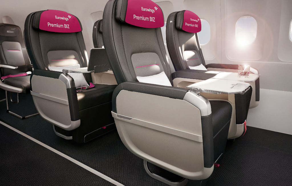 Eurowings testet Premiumsitz auf der Route Berlin–Dubai