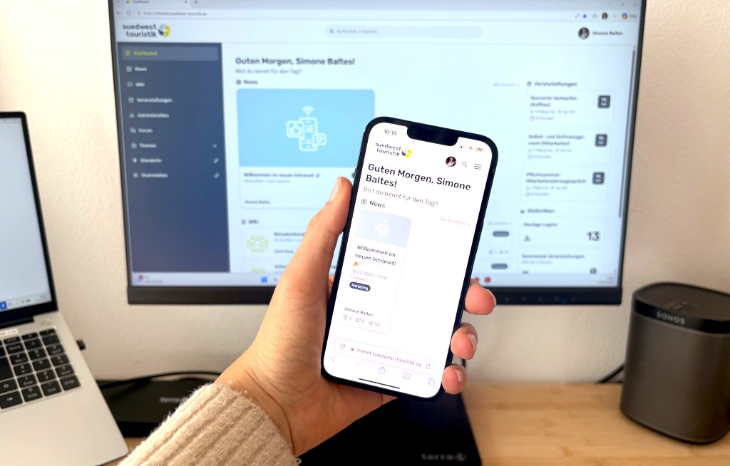 Suedwest Touristik bündelt Prozesse in neuem Intranet