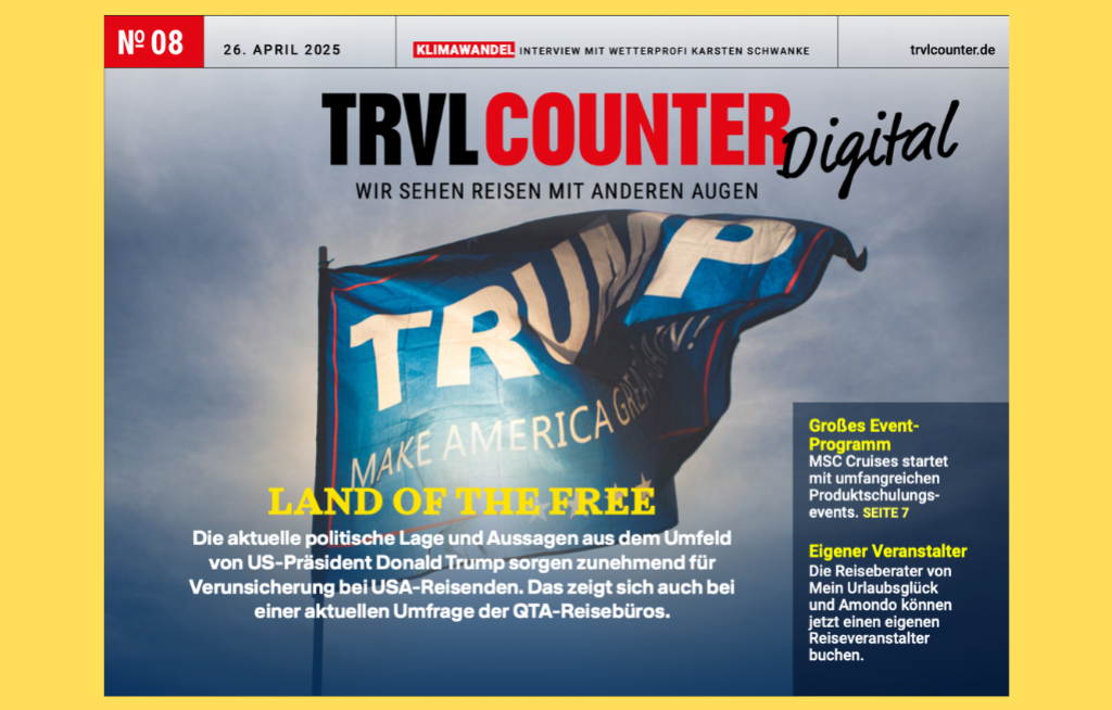 TRVL Counter DIGITAL Nr. 08 vom 26. April 2025