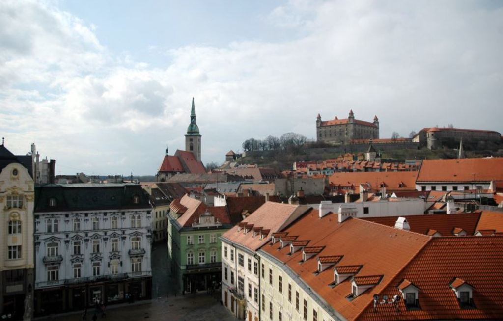 Vorsicht in der Innenstadt von Bratislava