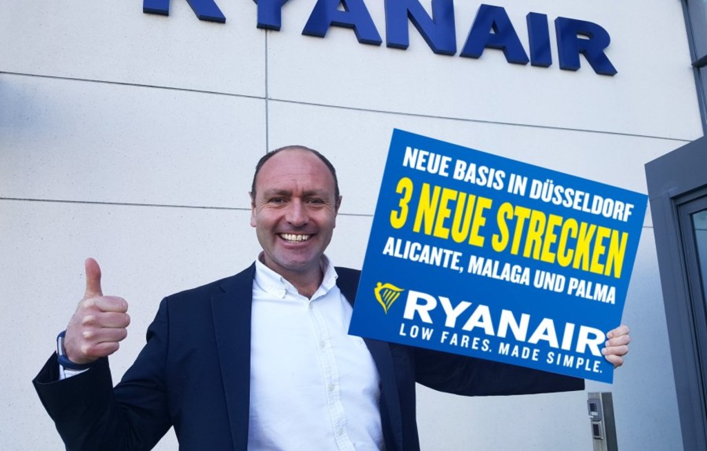 Ryanair eröffnet Basis in Düsseldorf