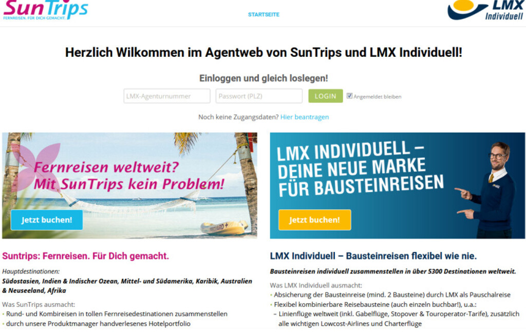 LMX Individuell und Sun Trips in Toma verfügbar