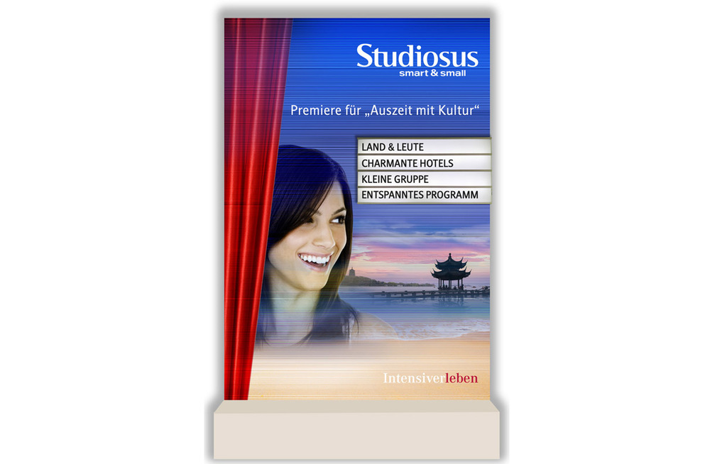 Studiosus bietet neue Schaufensterdeko