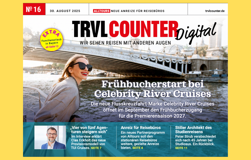TRVL Counter DIGITAL Nr. 16 vom 31. August 2025