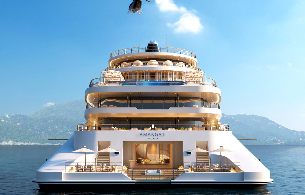 Aman gibt Buchungen für erste Luxusyacht frei