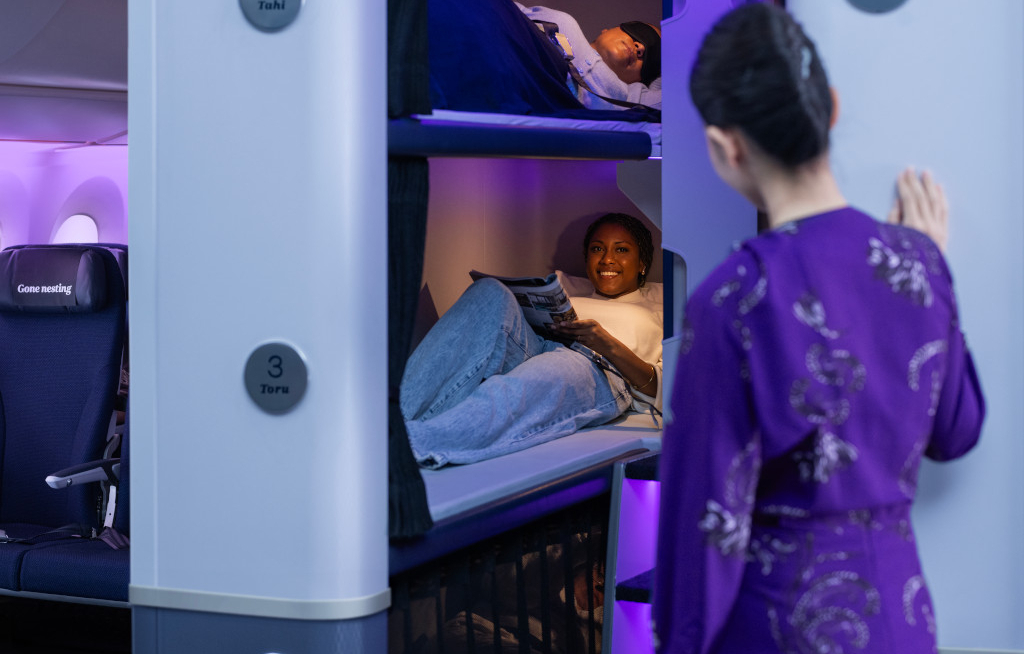 Air New Zealand führt buchbare Stockbetten in der Kabine ein